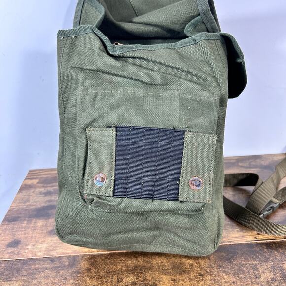Military Map Case Canvas Bag Structured Back Pockets OD Green - Picture 9 of 12